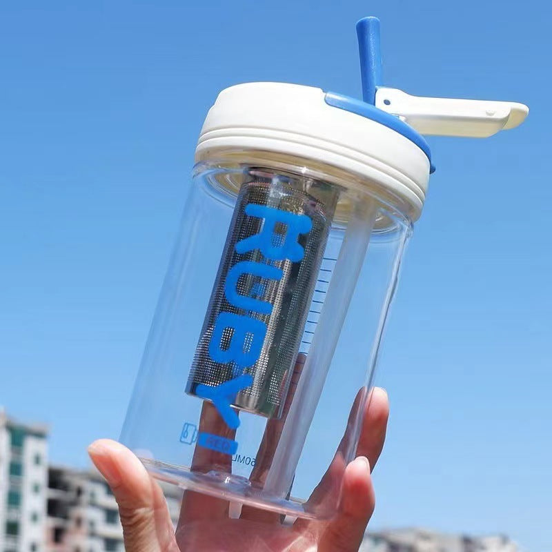 High-Value Plastic Straw Cup for Bubble and Fruit Tea