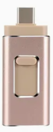 Memoria Flash USB 3.0 de 4 en 1 para iPhone/Android (128-256-512GB)