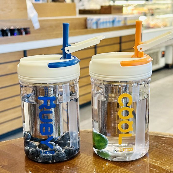 High-Value Plastic Straw Cup for Bubble and Fruit Tea