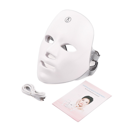 Máscara Facial LED de 7 Colores para el Cuidado de la Piel (Unidad Individual)
