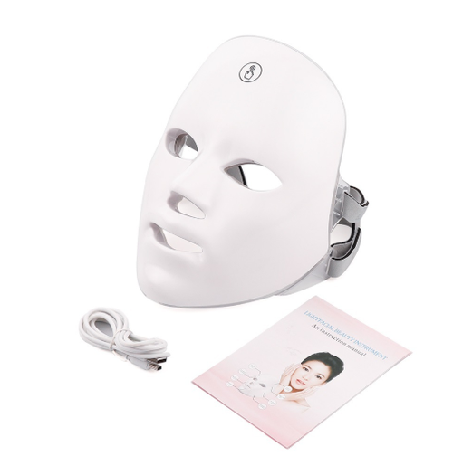 Máscara Facial LED de 7 Colores para el Cuidado de la Piel (Unidad Individual)