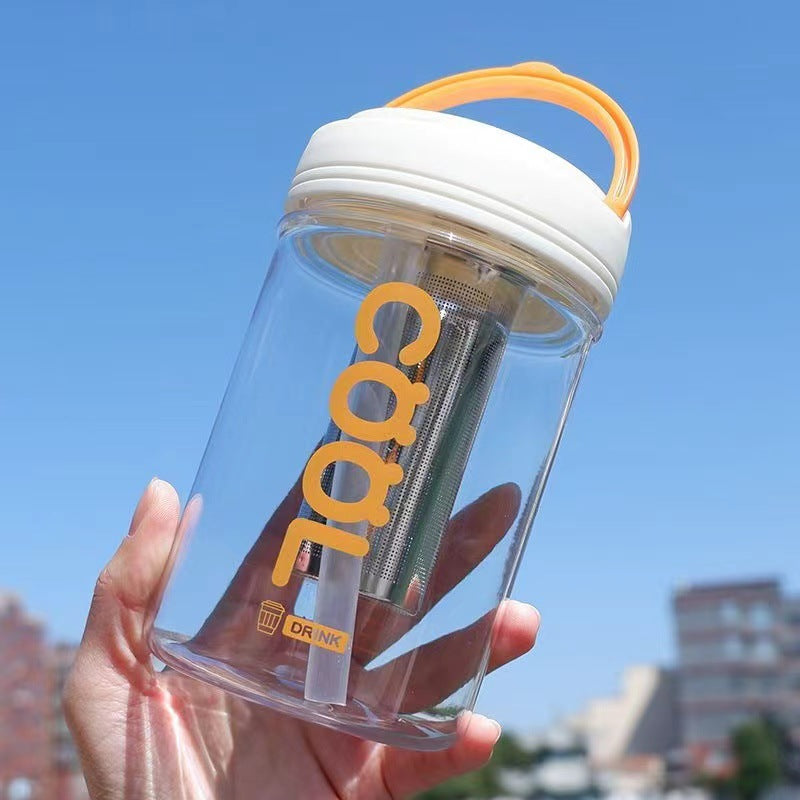 High-Value Plastic Straw Cup for Bubble and Fruit Tea