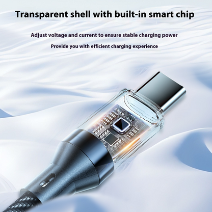 Cable de Datos de Carga Super Rápida y Totalmente Compatible con Pantalla Digital Typec