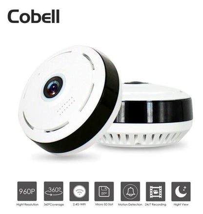 Cámara de Seguridad Inalámbrica de 2MP con Ángulo Amplio de 360 Grados
